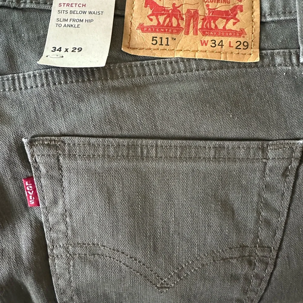 Levi's 511 Slim Green Jeans - Picture 3 of 3